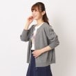ローラアシュレイホーム(LAURA ASHLEY HOME)の【カラー追加/コットンカシミヤ/日本製/ワンマイルウエア】カーディガン グレー(012)
