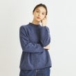 ローラアシュレイホーム(LAURA ASHLEY HOME)の【カラー追加/日本製/ワンマイルウエア】ソフトウール混プルオーバー ブルー(093)