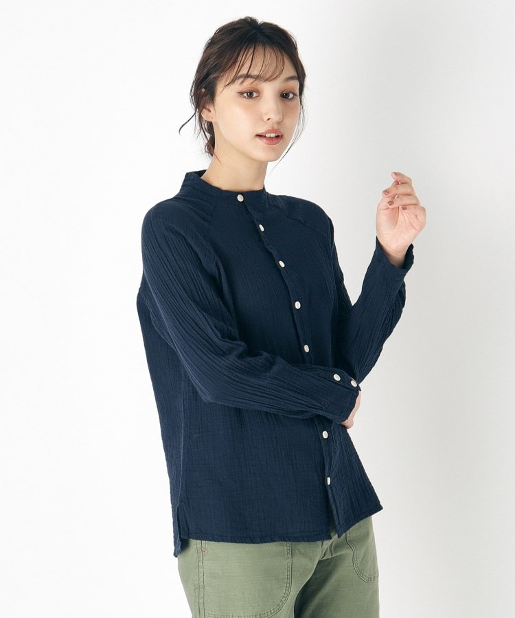 ローラアシュレイホーム(LAURA ASHLEY HOME)の【カラー追加！ダブルガーゼ/日本製/ワンマイルウエア】ハイネックシャツ12
