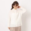 ローラアシュレイホーム(LAURA ASHLEY HOME)の【カラー追加！ダブルガーゼ/日本製/ワンマイルウエア】ハイネックシャツ ホワイト(001)