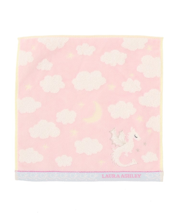 ローラアシュレイホーム(LAURA ASHLEY HOME)の【干支シリーズ】辰柄ジャカード タオルハンカチ ベビーピンク(171)