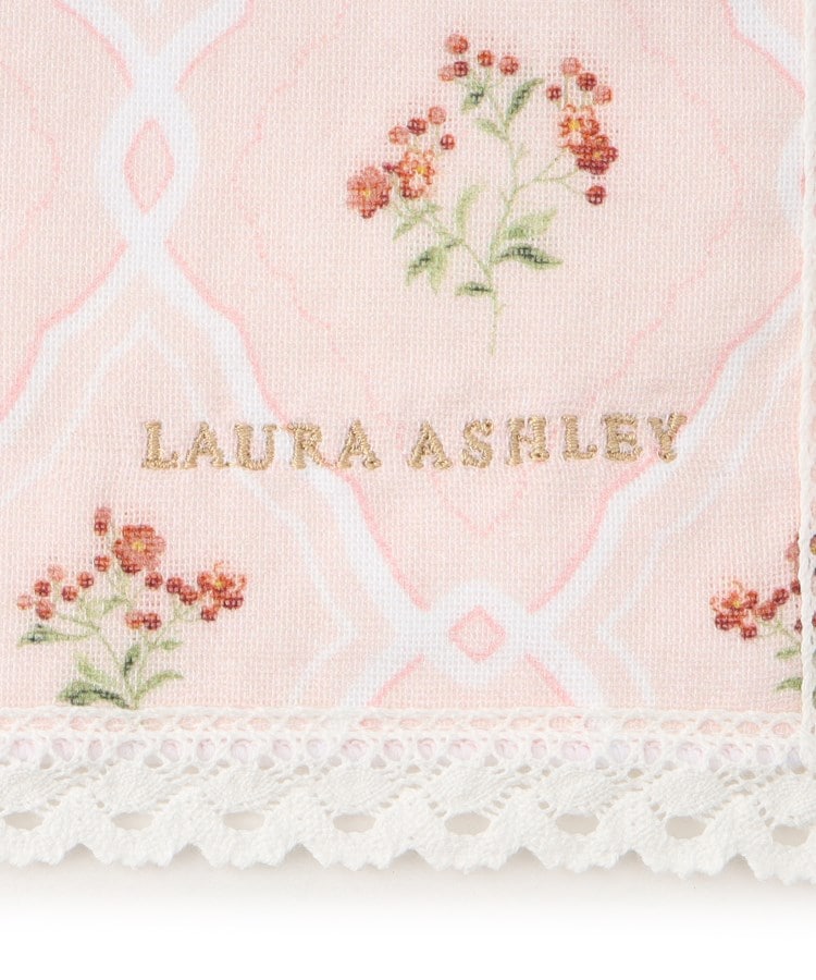 ローラアシュレイホーム(LAURA ASHLEY HOME)のピンフォードトレリス レースガーゼタオルハンカチ3