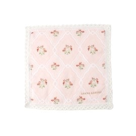 ローラアシュレイホーム(LAURA ASHLEY HOME)のピンフォードトレリス レースガーゼタオルハンカチ