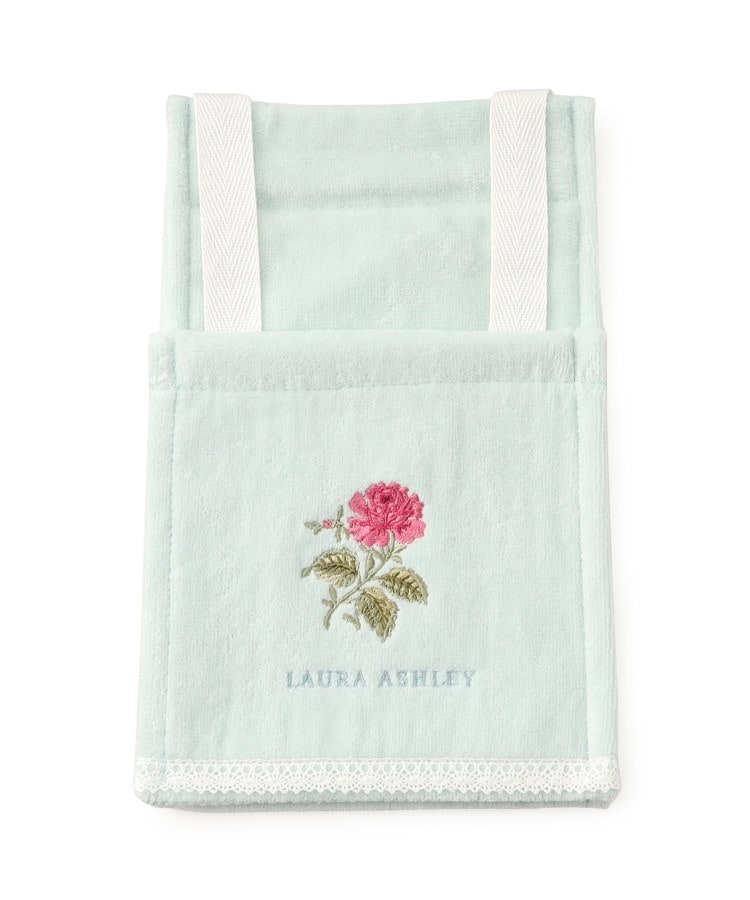 ローラアシュレイホーム(LAURA ASHLEY HOME)のナネット柄 エンブロイダリー ペーパーホルダー ブルー(191)