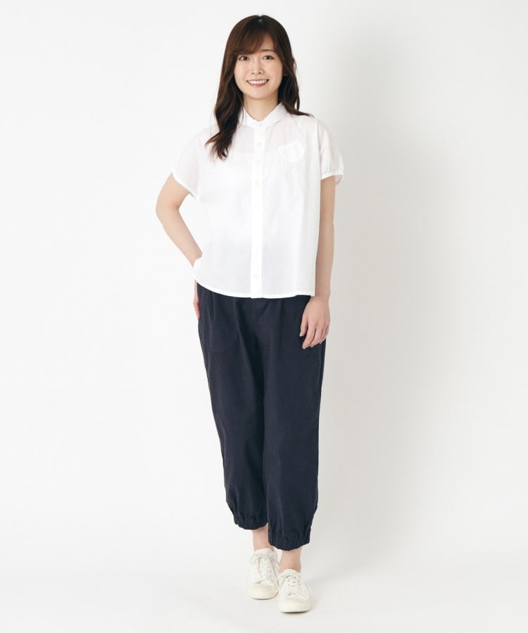 ローラアシュレイホーム(LAURA ASHLEY HOME)の【日本製/ワンマイルウエア】ラウンドカラーブラウス2
