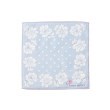 ローラアシュレイホーム(LAURA ASHLEY HOME)のドットフラワータオルハンカチ ブルー(191)