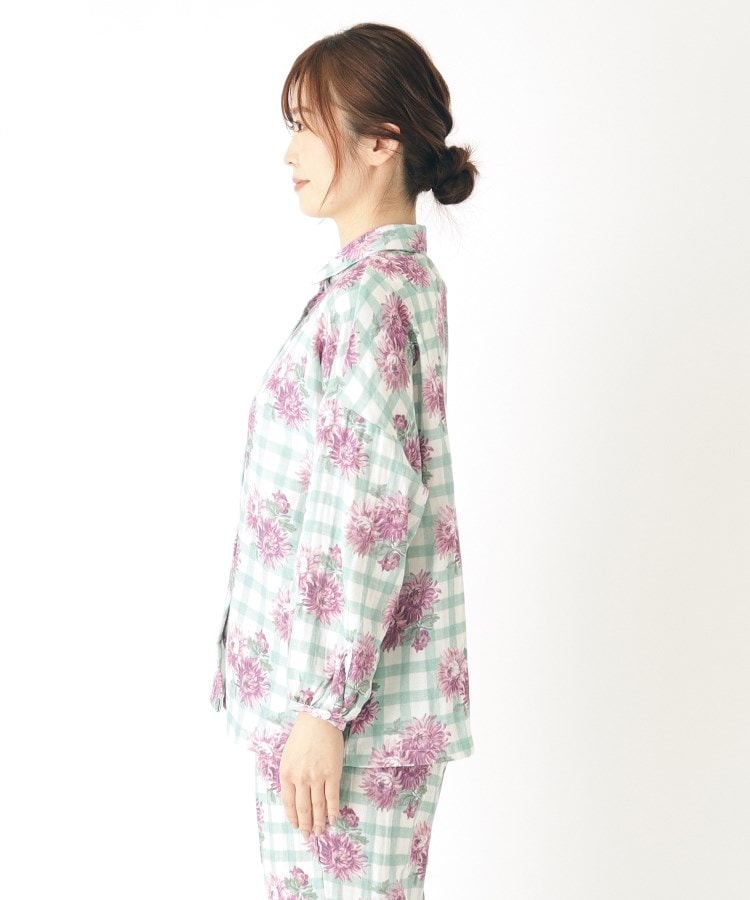 ローラアシュレイホーム(LAURA ASHLEY HOME)の【UK本国一推し柄】バーンズフィールド 柄 プリントガーゼシャツ8