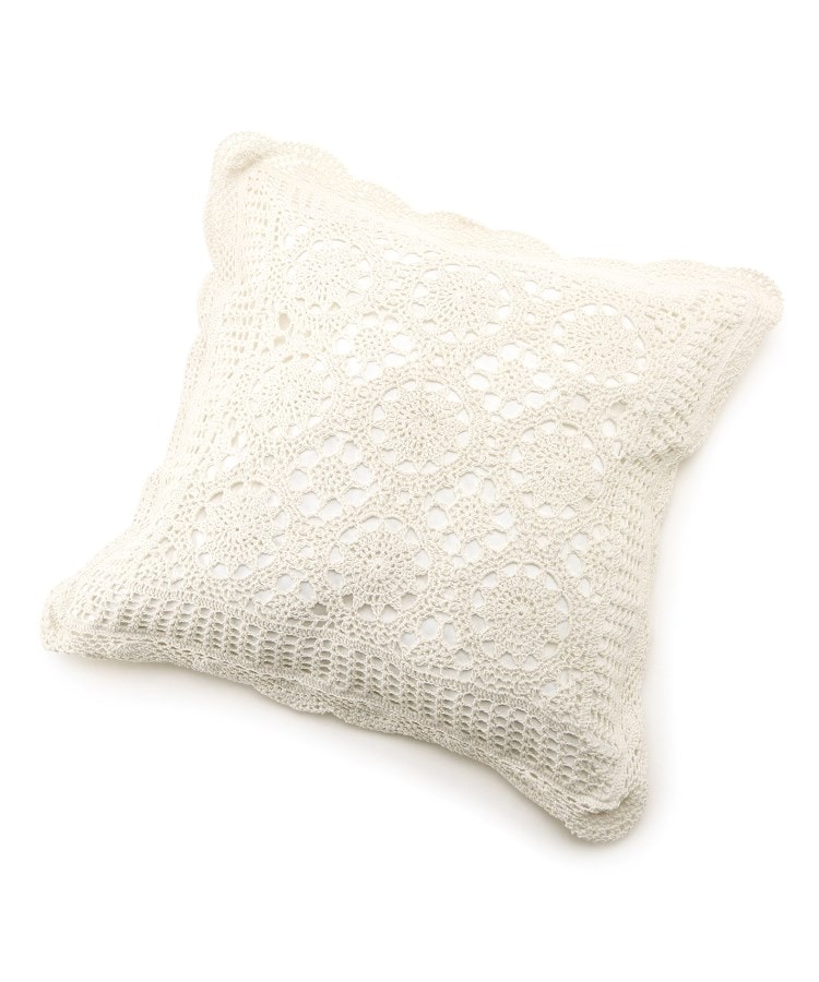 ローラアシュレイホーム(LAURA ASHLEY HOME)のハンドクロシェ　クッションカバー (45×45cm）6
