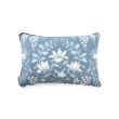 ローラアシュレイホーム(LAURA ASHLEY HOME)の【イギリス製生地使用】パルテール柄 アップサイクルクッション ブルー(193)