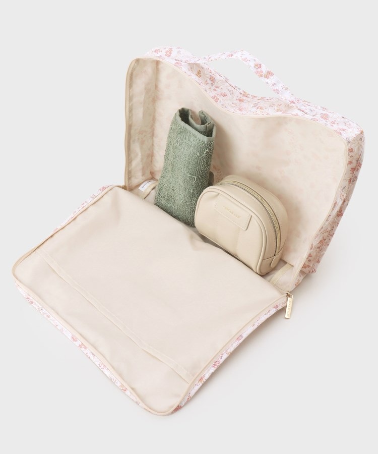 ローラアシュレイホーム(LAURA ASHLEY HOME)の【撥水加工プリント生地】バーワース ガーデンズ柄 トラベルポーチL7