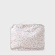 ローラアシュレイホーム(LAURA ASHLEY HOME)の【撥水加工プリント生地】バーワース ガーデンズ柄 トラベルポーチL ミントグリーン(121)
