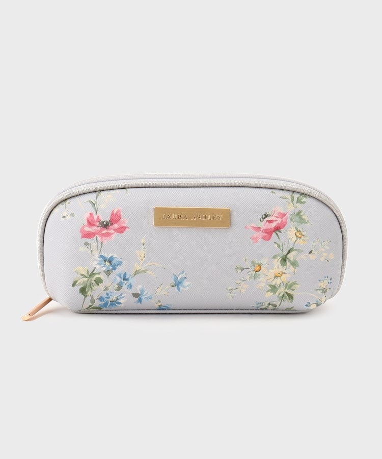 ローラアシュレイホーム(LAURA ASHLEY HOME)のポピー メドウ柄 メガネ ケース グレー(112)