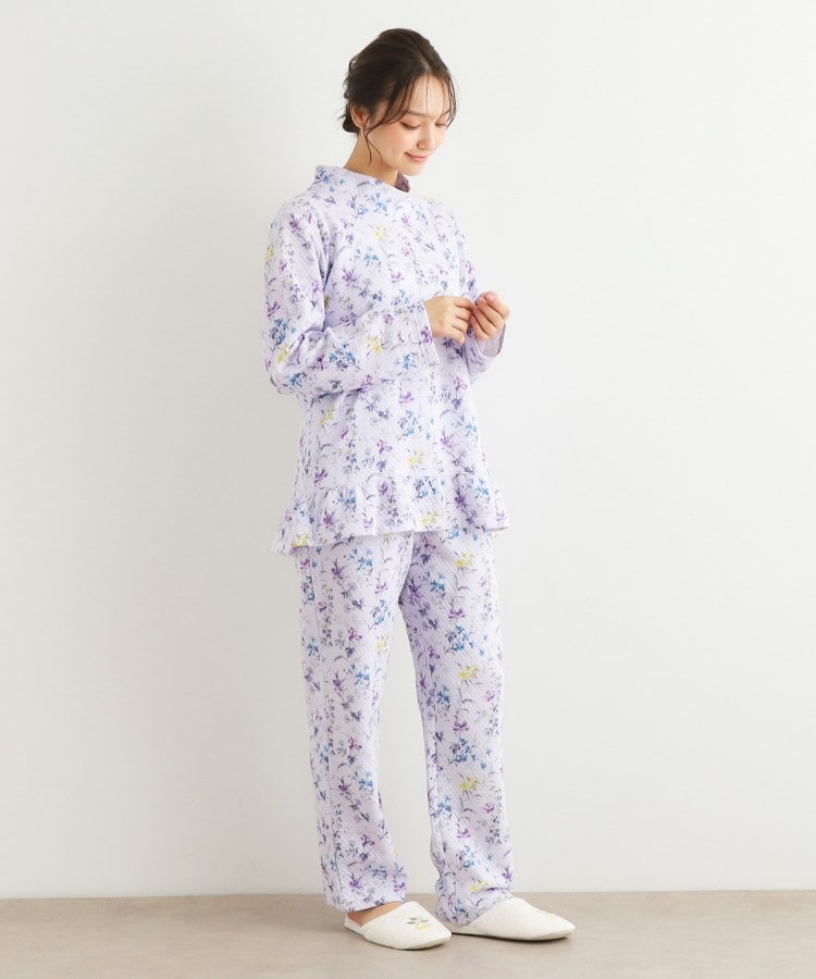 ローラアシュレイホーム(LAURA ASHLEY HOME)の【上下セット/キルト生地】ポピーメドウ柄 パジャマ11