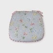 ローラアシュレイホーム(LAURA ASHLEY HOME)のポピー メドウ柄 シート クッション ライトグレー(111)