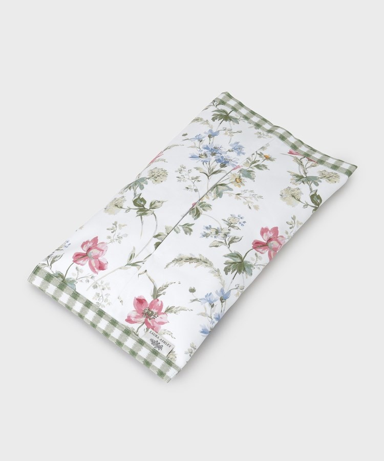 ローラアシュレイホーム(LAURA ASHLEY HOME)のポピー メドウ柄 ティッシュボックス カバー アイボリー(104)