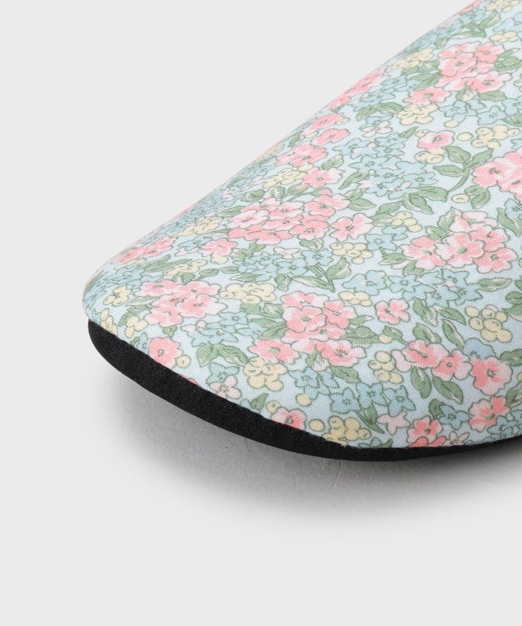 ローラアシュレイホーム(LAURA ASHLEY HOME)のノーソップブルーム柄 ボア素材ルームシューズ6