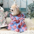 ローラアシュレイホーム(LAURA ASHLEY HOME)の【裏起毛/ダブルフリル】ドッグウエア ブルー(192)