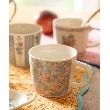 ローラアシュレイホーム(LAURA ASHLEY HOME)の【ロゴ入りスプーン付き/ギフトボックス入り】スープマグ ブルー×ピンク(192)