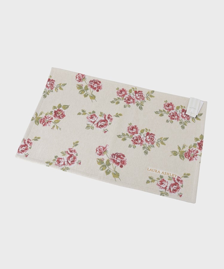 ローラアシュレイホーム(LAURA ASHLEY HOME)のアルバティーン柄 マット 45×70㎝ ライトベージュ(151)