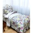 ローラアシュレイホーム(LAURA ASHLEY HOME)のギリー柄 キルトマルチカバー 200×200cm ホワイト(101)