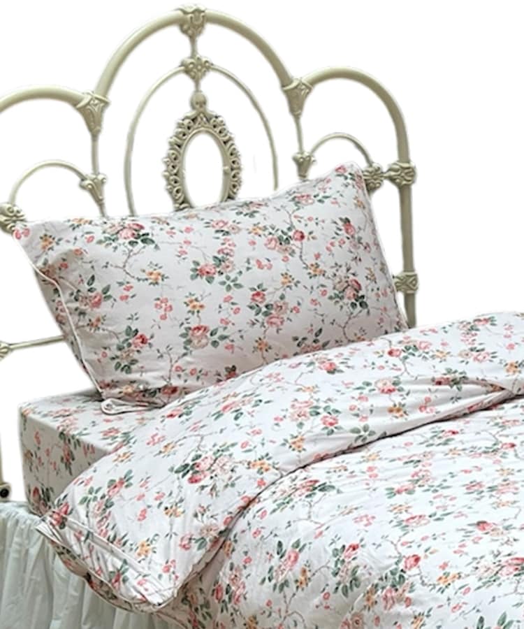 ローラアシュレイホーム(LAURA ASHLEY HOME)の【一部店舗限定】マウントニーガーデン柄 ピロケース ライトベージュ(151)