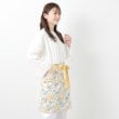 ローラアシュレイホーム(LAURA ASHLEY HOME)のシャーボーン柄 カフェ エプロン イエロー(132)