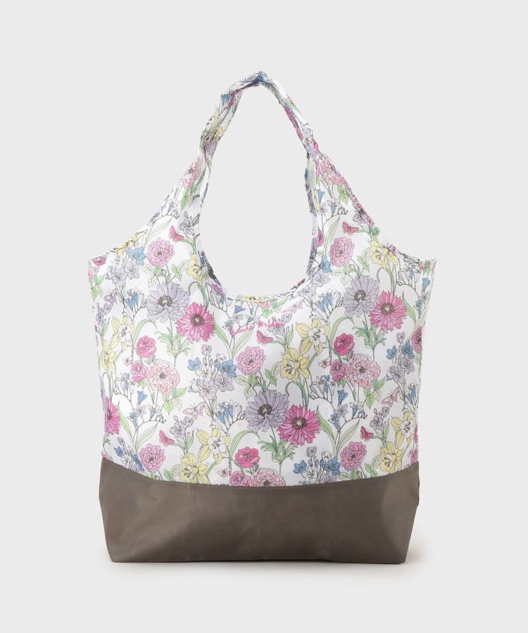 ローラアシュレイホーム(LAURA ASHLEY HOME)のギリー柄 マーケット トートL ＆ ポーチ1