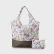 ローラアシュレイホーム(LAURA ASHLEY HOME)のギリー柄 マーケット トートL ＆ ポーチ ホワイト(101)