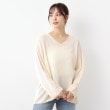 ローラアシュレイホーム(LAURA ASHLEY HOME)の【日本製】ツムギ Vネックプルオーバー ホワイト(002)
