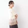 ローラアシュレイホーム(LAURA ASHLEY HOME)の【日本製】ツムギ 裾ボーダー半袖プルオーバー10