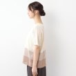 ローラアシュレイホーム(LAURA ASHLEY HOME)の【日本製】ツムギ 裾ボーダー半袖プルオーバー14