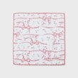 ローラアシュレイホーム(LAURA ASHLEY HOME)のラークフィールドリボン プリントガーゼタオルハンカチ レッド(162)