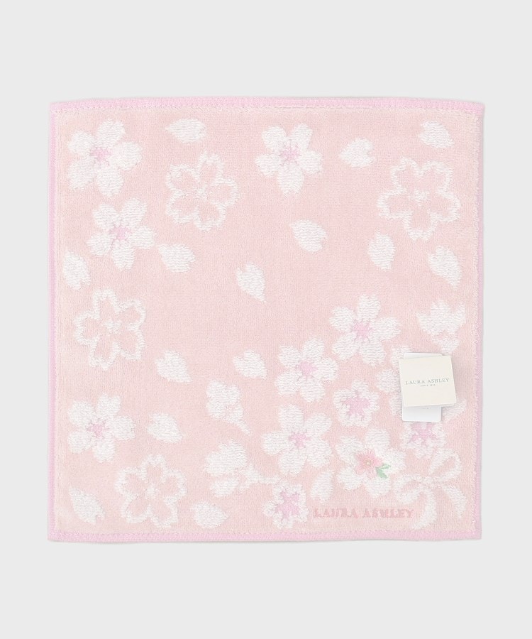 ローラアシュレイホーム(LAURA ASHLEY HOME)の桜＆リボン タオルハンカチ1