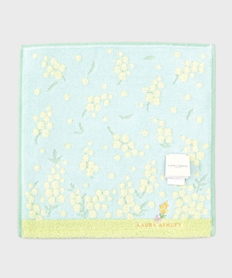 ローラアシュレイホーム(LAURA ASHLEY HOME)のミモザ タオルハンカチ ブルー(191)
