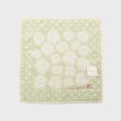 ローラアシュレイホーム(LAURA ASHLEY HOME)のドットフラワー柄 タオルハンカチ ミントグリーン(121)