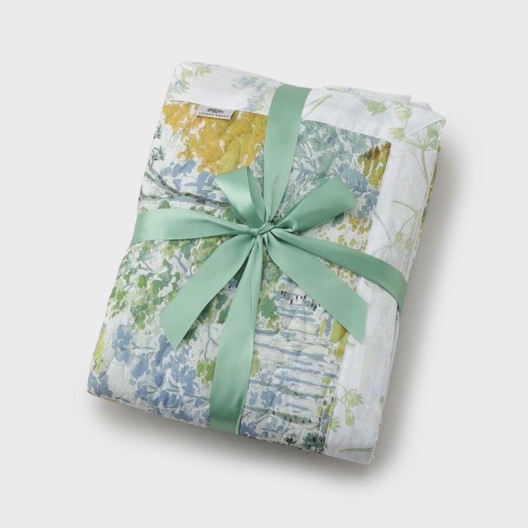 ローラアシュレイホーム(LAURA ASHLEY HOME)のバーンウッド柄 マルチカバー　140×100cm
