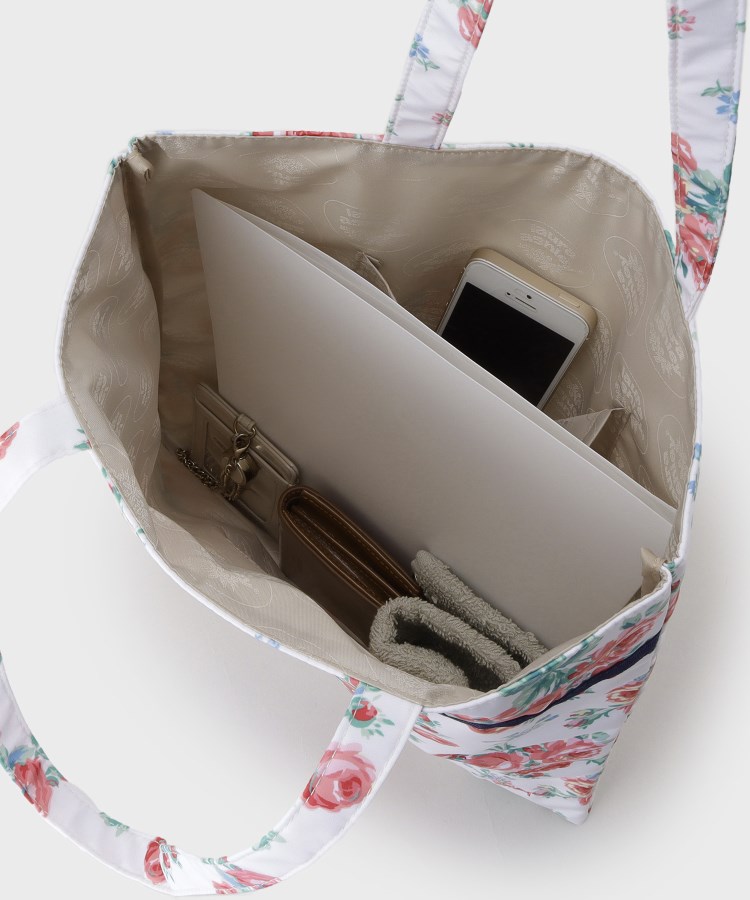 ローラ アシュレイ LAURA ASHLEY バンチェッドロージズ柄 トート