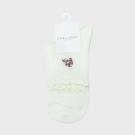 ローラアシュレイホーム(LAURA ASHLEY HOME)のアルバティーン 刺繍靴下