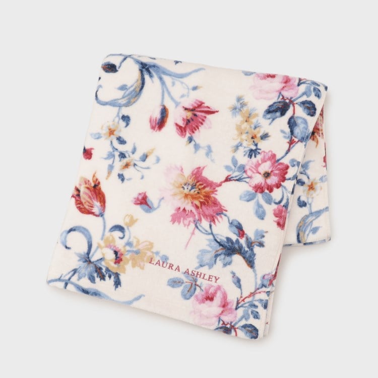 ローラアシュレイホーム(LAURA ASHLEY HOME)のローザリンド柄 シャーリングプリント バスタオル バスタオル・タオル