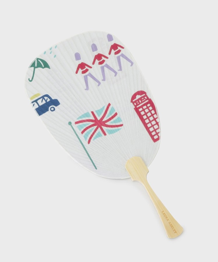 ローラアシュレイホーム(LAURA ASHLEY HOME)のロンドン柄 手ぬぐいうちわ1