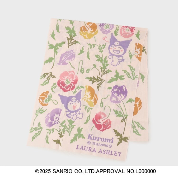 ローラアシュレイホーム(LAURA ASHLEY HOME)の【サンリオキャラクターズ×LAURA ASHLEY】 日本製 クロミ×フレッシュフォード 注染手ぬぐい ハンカチ・ハンドタオル