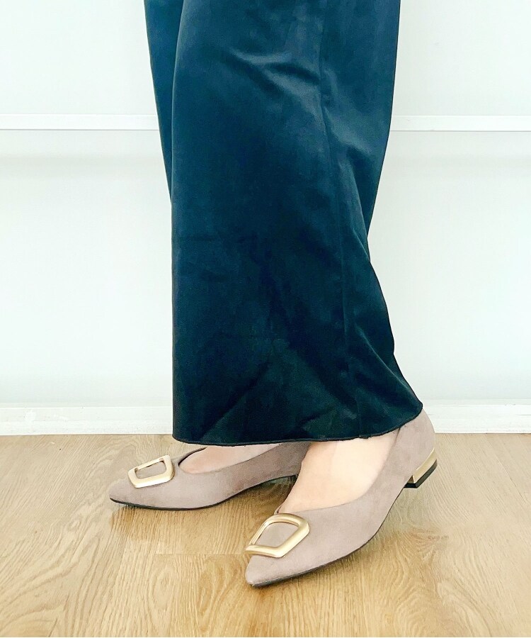 モチーフフラットヒールパンプス【ESPERANZA_blanca】(フラット モチーフフラットヒールパンプス【ESPERANZA_blanca】(フラット