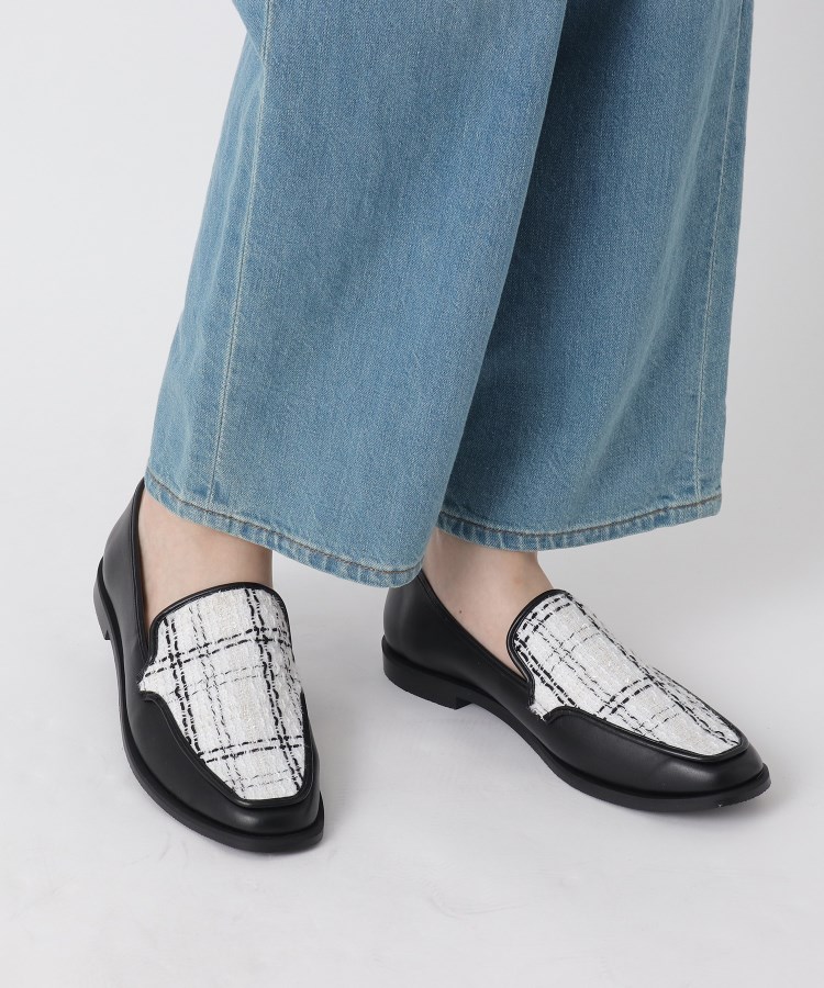 【30％OFF】 ツイードコンビローファー（パンプス） ESPERANZA | 靴