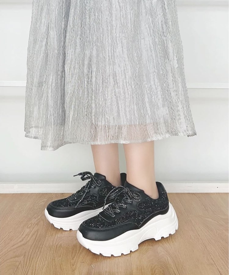 ふわふわクッショングリッタースニーカー(スニーカー ふわふわクッショングリッタースニーカー(スニーカー