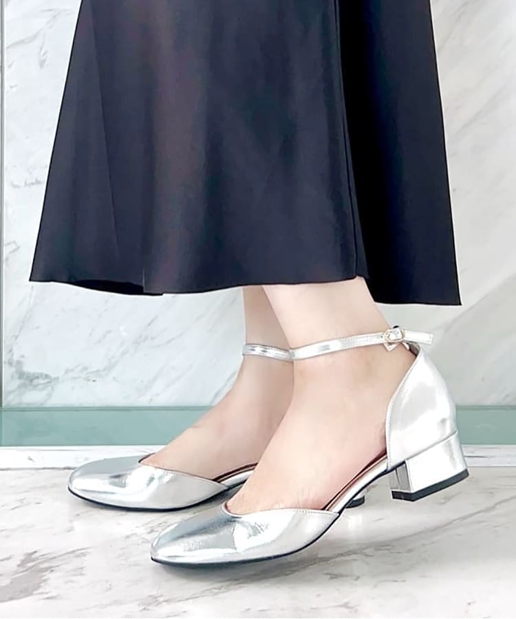 エスペランサ(ESPERANZA)のスクエアローヒールセパレートパンプス13