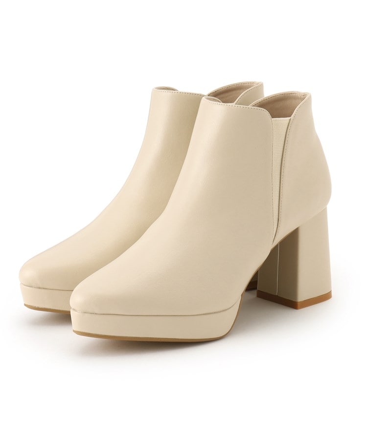 MM6 MAISON MARGIELA(エムエムシックス) 丸ヒールショートブーツ MM6 MAISON MARGIELA(エムエムシックス) 丸ヒールショートブーツ