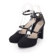 エスペランサ(ESPERANZA)の3Wayダブルストラップパンプス ブラック(319)