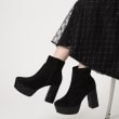 エスペランサ(ESPERANZA)の【ラク盛り／ショートブーツ】リピーター続出／脚長美脚　グリッターヒールショートブーツ28