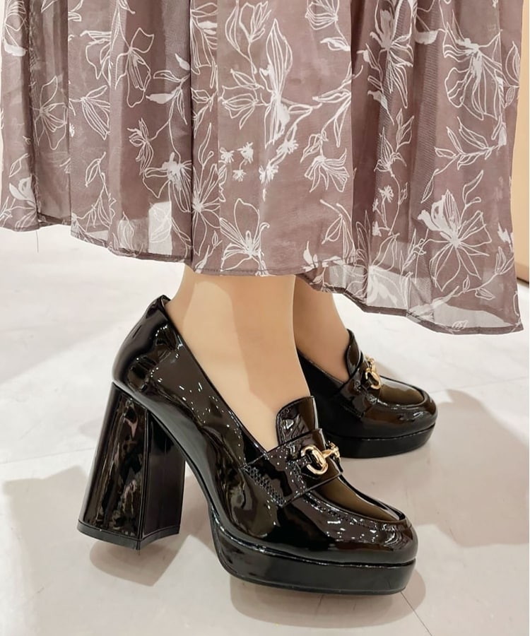厚底ヒールアップローファー 24SS(パンプス) | ESPERANZA 厚底ヒールアップローファー 24SS(パンプス) | ESPERANZA