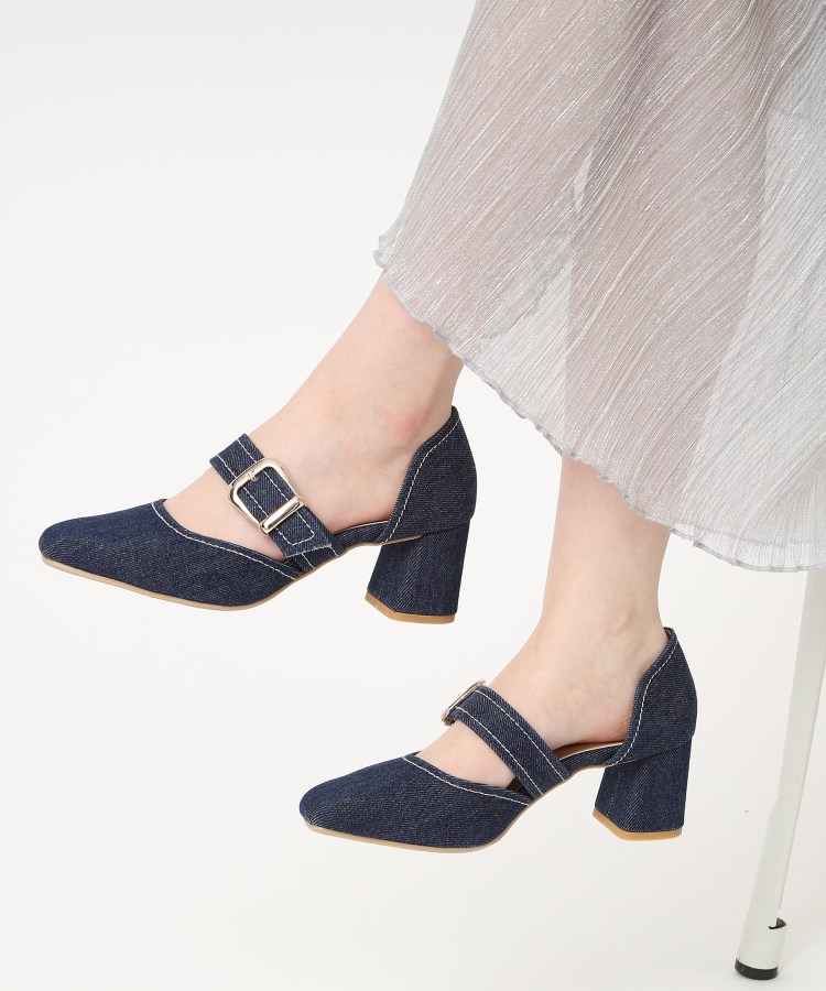 エスペランサ(ESPERANZA)のセパレートバックルパンプス 24SS38